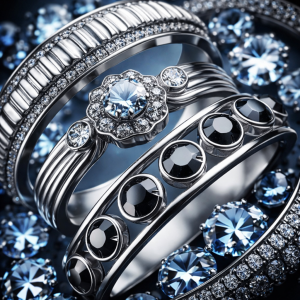 Silver with crystals